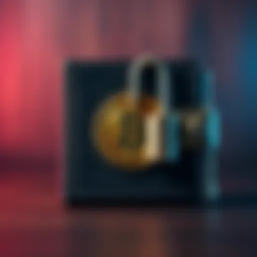 Visual of a secure Bitcoin wallet with a lock, emphasizing the importance of self-custody for Bitcoin security.