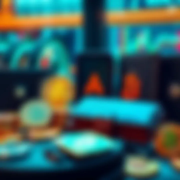 A display of various hot and cold wallets for Bitcoin, highlighting their features and security.