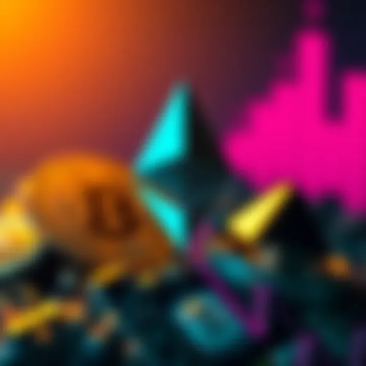 A graphic showing BlackRock's logo alongside an Ethereum symbol, symbolizing the company's major investment in cryptocurrency.