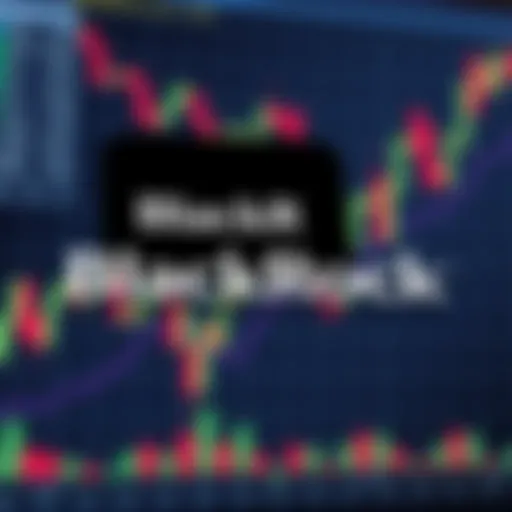 BlackRock logo overlaid on financial charts showing market trends and investor activity