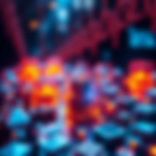 A visual representation of blockchain technology with interconnected blocks and digital symbols showing its relevance 18 years after its creation.