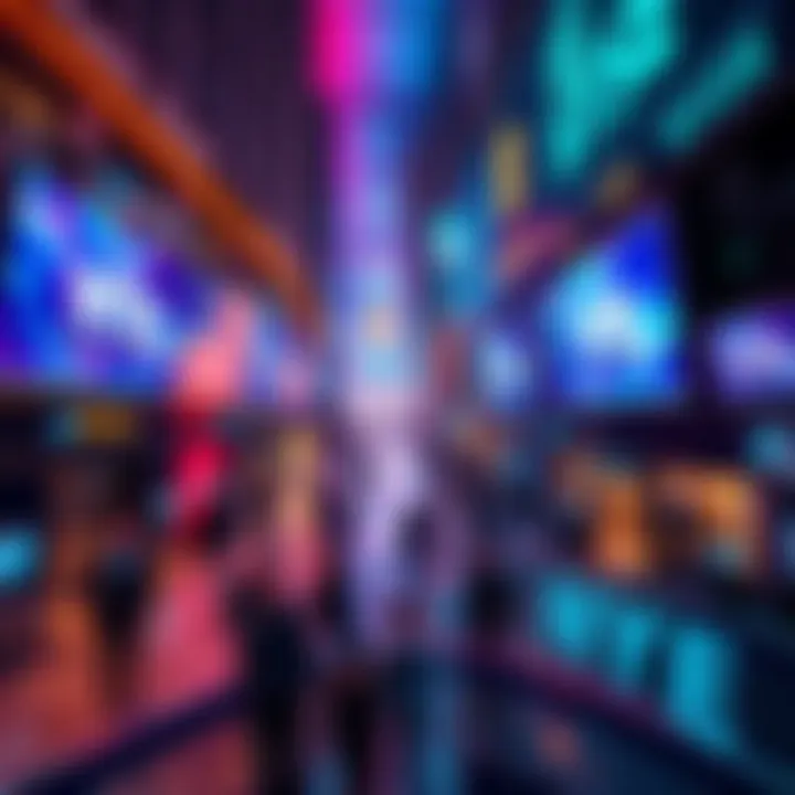 A digital representation of 24/7 blockchain trading at the NYSE, showcasing tokenized shares and modern technology integration.