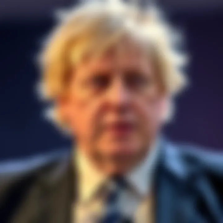 Former UK Prime Minister Boris Johnson raises concerns about Bitcoin possibly being a Ponzi scheme, with a worried expression.