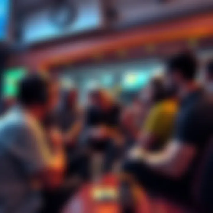 A group of people debating the implications of Buttcoin as a meme coin in a casual setting