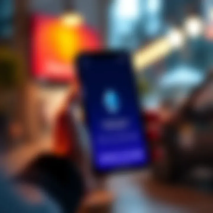 A person holding a smartphone displaying the Cake Wallet app for buying Ethereum securely.