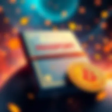 A graphic showing a passport with stamps and currency symbols, representing Bybit's Passport event rewards, with excitement and engagement among traders.