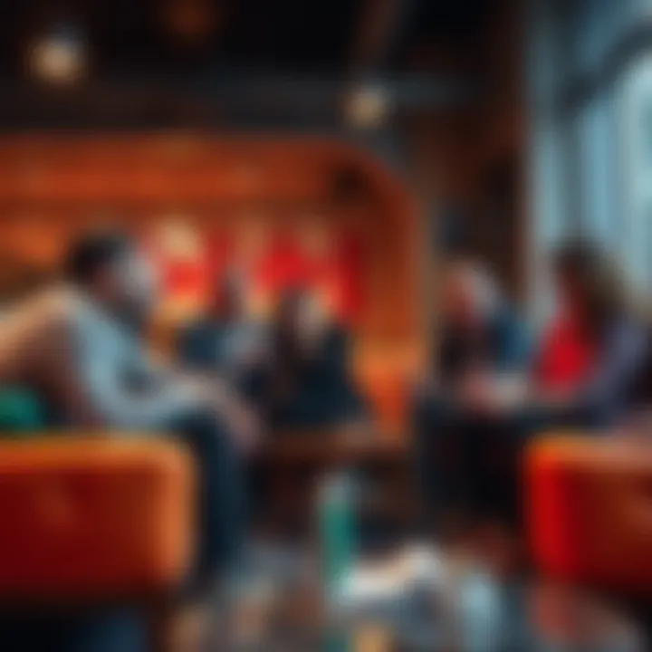 A group of Canadians discussing concerns about cryptocurrency and its risks in a casual setting.