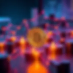 Visual representation of Cardano stake pools connected to Bitcoin, symbolizing enhanced security.