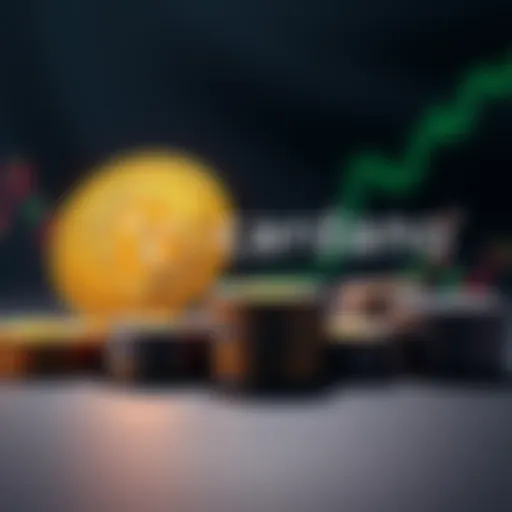 A graphic showing the Cardano logo and Bitcoin symbols with a stack of coins, representing the funding efforts for DeFi projects