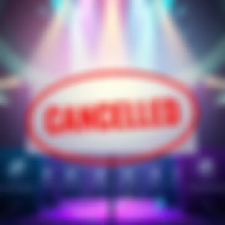 Cardano Summit Canceled A graphic showing a canceled event sign with Cardano logos in the background.