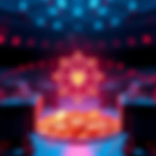 Cardano logo with graphic showing token distribution to representatives, symbolizing growth and resilience in the network