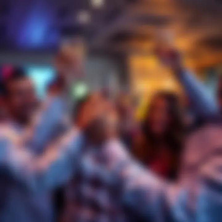 Celebrating Long-Term Investors A group of happy investors raising glasses in celebration, symbolizing success and achievement in their long-term investments.