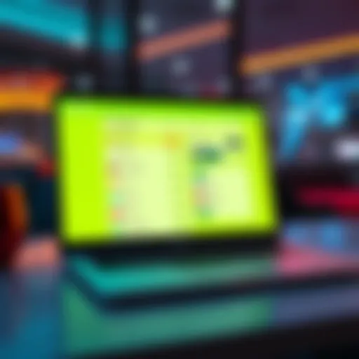 A laptop screen displaying the Changelly interface with cryptocurrency options, showing ease of use for transfers.