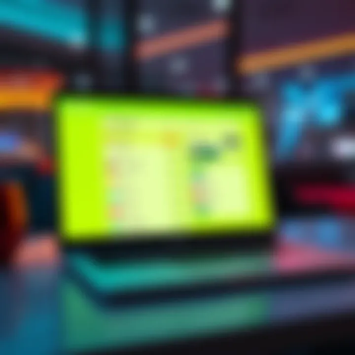 A laptop screen displaying the Changelly interface with cryptocurrency options, showing ease of use for transfers.