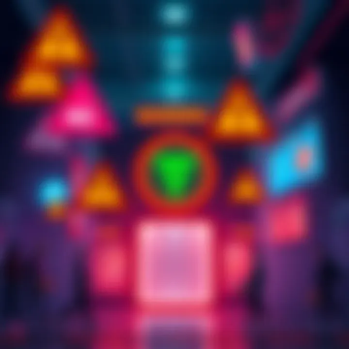 A graphic showing warning signs and alerts about scams related to Changelly, with symbols of lost funds and people sharing their experiences.