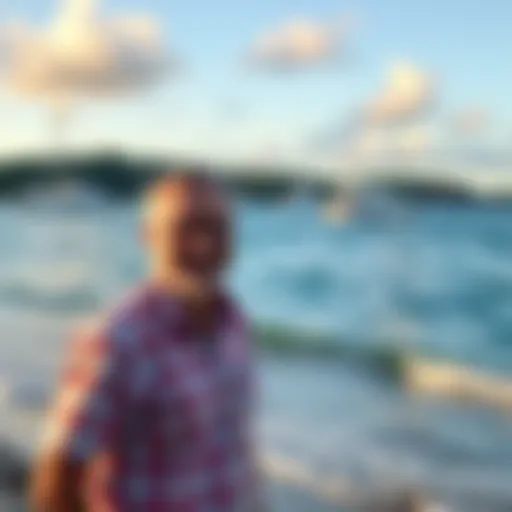 Charles Hoskinson stands on a scenic Bermuda beach, smiling and reflecting on his 12-year journey since TEDx.