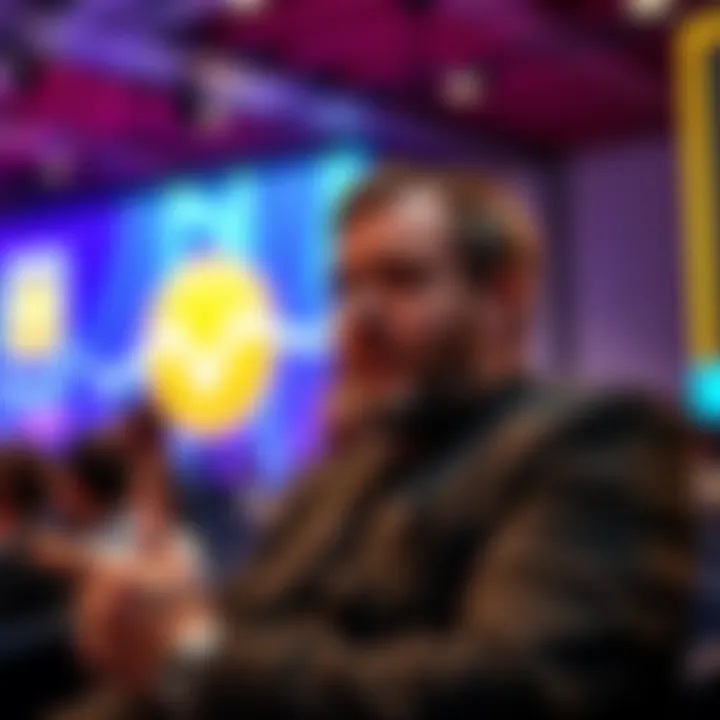 Charles Hoskinson Speaking on Crypto Charles Hoskinson discussing cryptocurrency developments in Argentina at an event