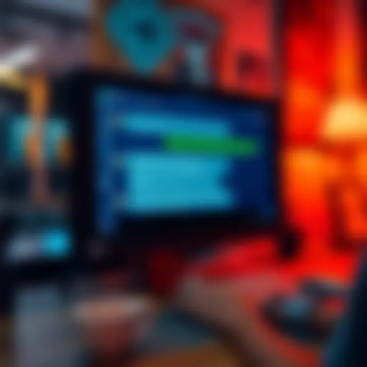 A computer screen showing a chat window with suspicious messages, highlighting the tactics of scammers.