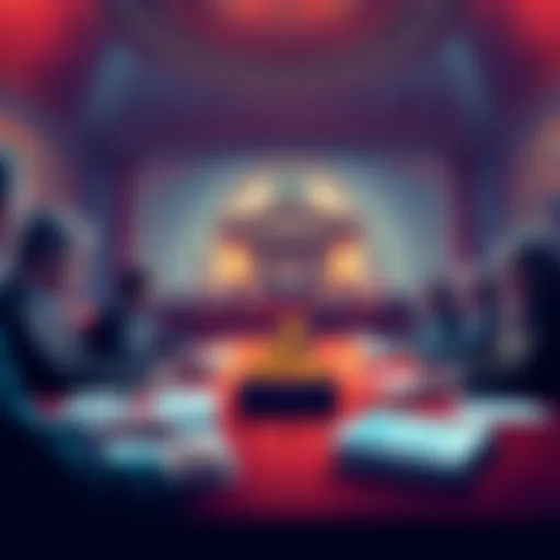 Senate Banking Committee members discussing the CLARITY Act regulations for crypto holders, with documents and charts on the table