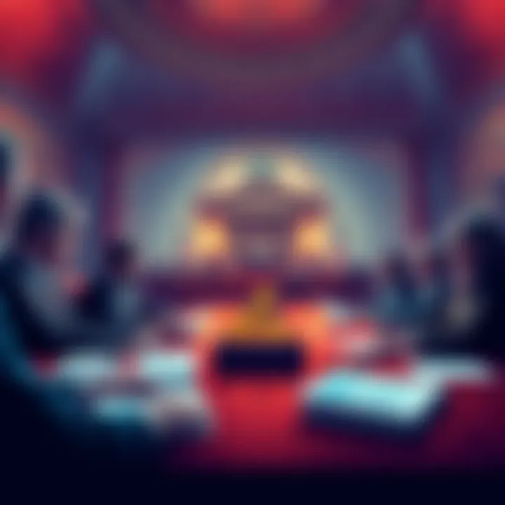 Senate Banking Committee members discussing the CLARITY Act regulations for crypto holders, with documents and charts on the table