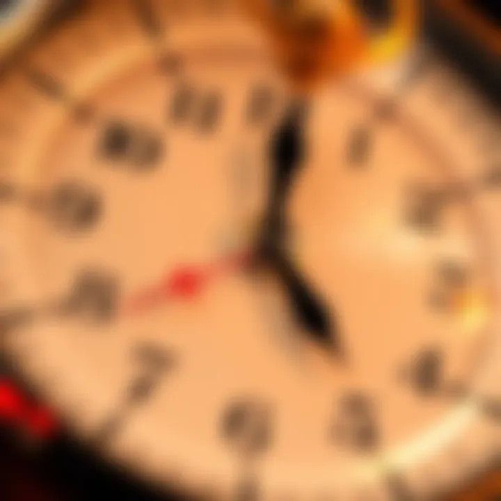 A close-up of a clock with hands moving forward, symbolizing change and new beginnings.