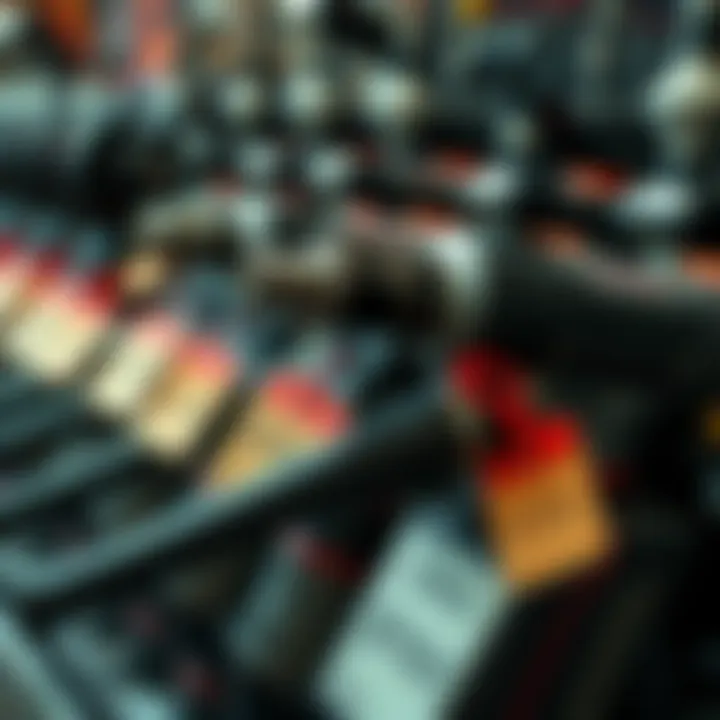 A close-up view of CNG hammers, highlighting the different models including Saturninus and Norbanus, with price tags showing recent price increases.