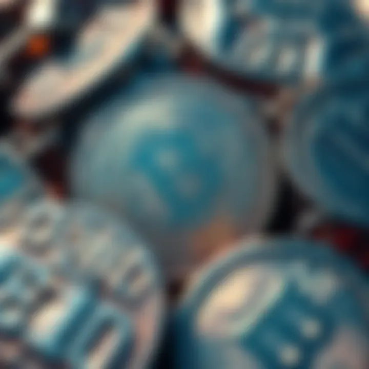 Close-up of mysterious codes on silver items, suggesting potential connections to bitcoin.