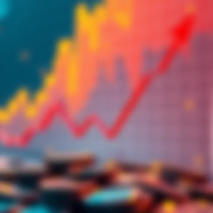 Graph showing a sharp decline in coin value, illustrating a nearly 90% drop, with a red downward trend line