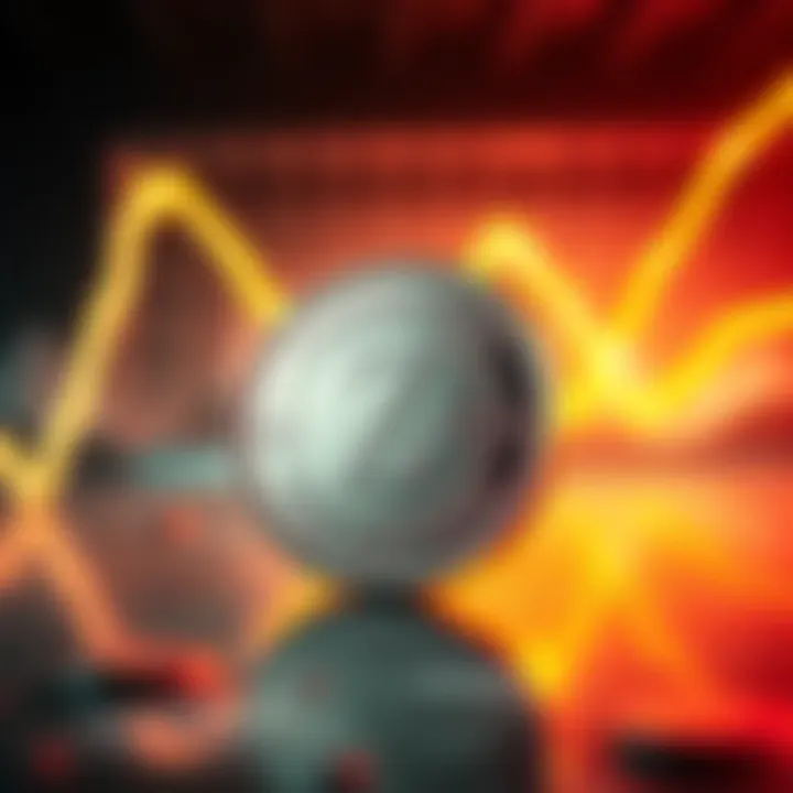 Graphic showing a coin's rise in value from 7 cents to 84 cents over four weeks.