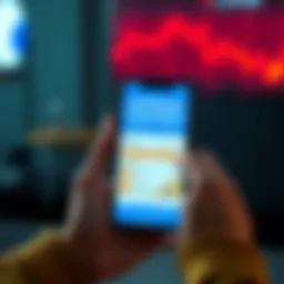 A smartphone displaying the Coinbase app with mismatched crypto balances and a frustrated user looking at the screen.