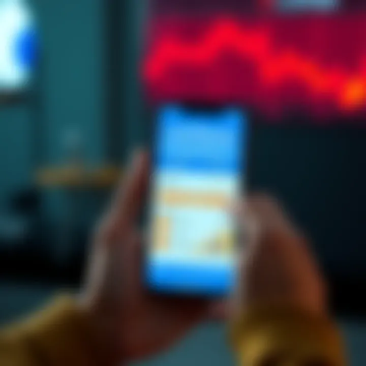 Coinbase App Discrepancies A smartphone displaying the Coinbase app with mismatched crypto balances and a frustrated user looking at the screen.