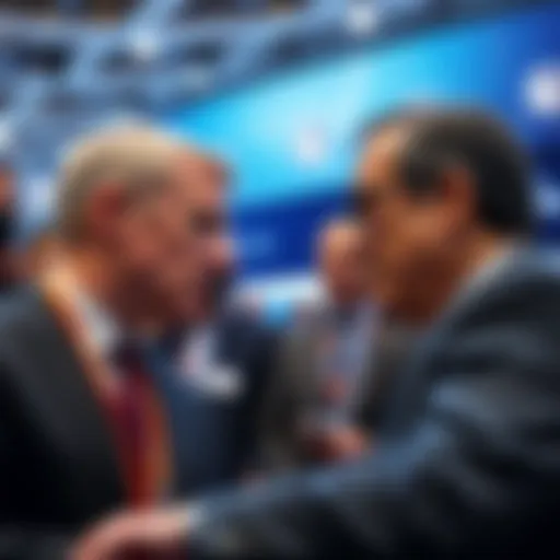 Brian Armstrong debates with François Villeroy de Galhau at Davos, focusing on Bitcoin's decentralized nature.