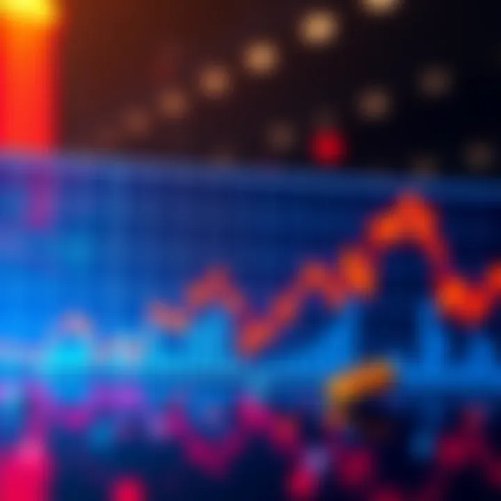 Graph showing a downward trend in cryptocurrency trading volume and Coinbase's financial loss