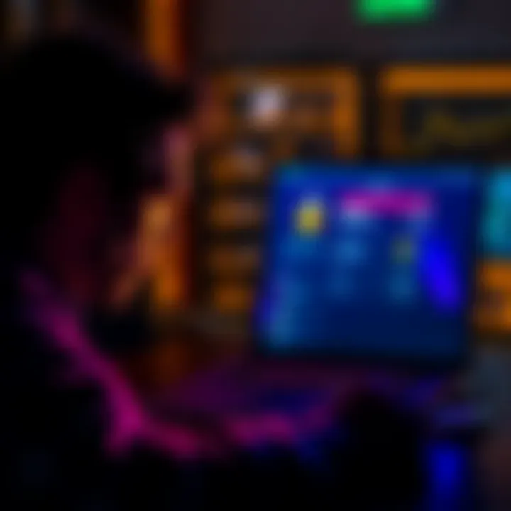 A frustrated person looking at their laptop screen showing a locked CoinSpot account after a large deposit.