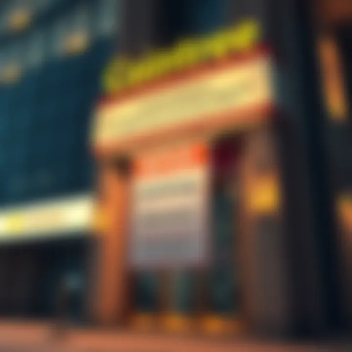 Cointree Fine Announcement Cointree crypto exchange building with a sign showing a penalty notice for failing to submit suspicious activity reports