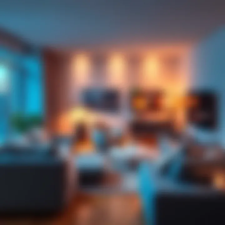 A cozy living space with soft furniture and warm lighting, symbolizing comfort and personal fulfillment.
