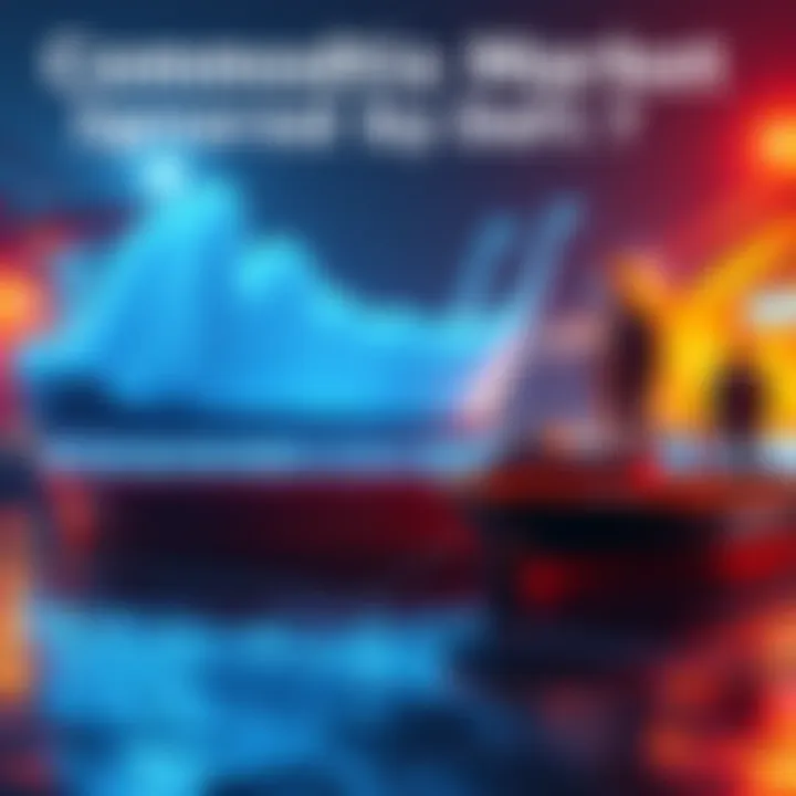 Commodities Market Ignored by DeFi A visual representation of the $140 trillion commodities market showing a contrast between traditional finance and decentralized finance, highlighting barriers to innovation