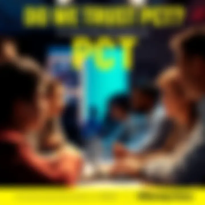 People engaged in discussion about their trust in PCT cryptocurrency project