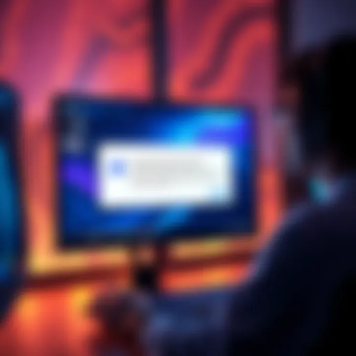 A computer screen displaying a warning message about unsafe downloads while attempting to install a GUI wallet, with a user looking confused