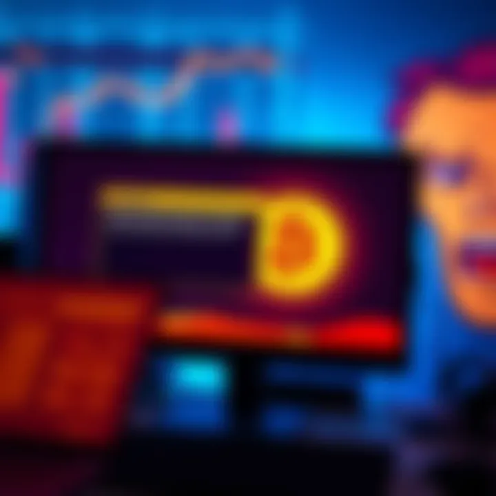 A computer screen showing a warning about a Trojan virus A close-up of a computer screen displaying a warning message about a Python Trojan virus, with a Bitcoin logo and distressed user face in the background