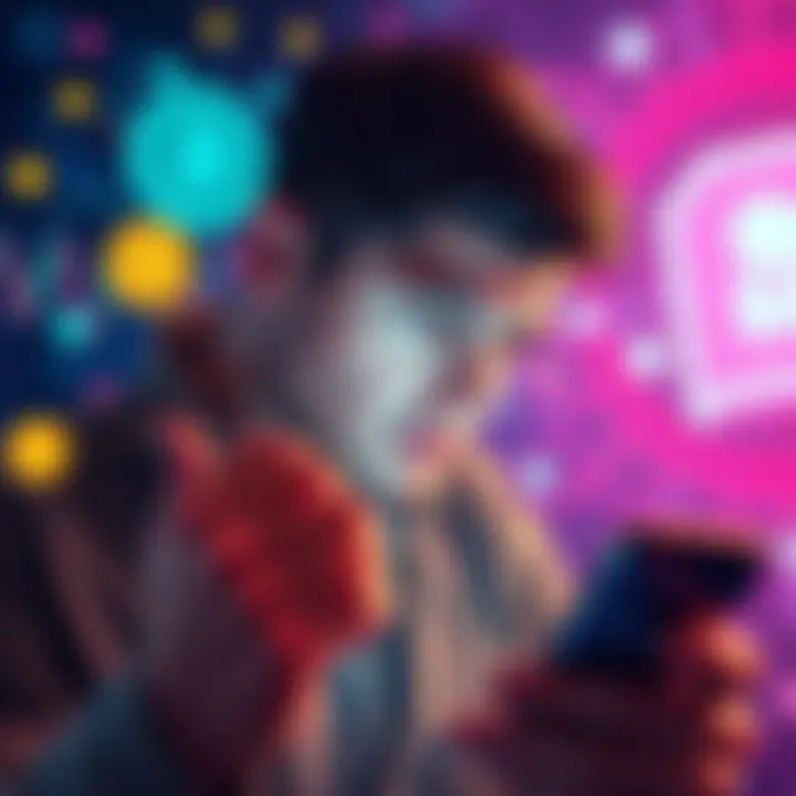 Concerned crypto holder A person looking worried while checking cryptocurrency on a smartphone, surrounded by digital currency symbols and quantum computing imagery in the background.