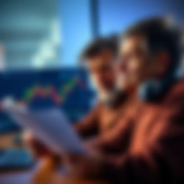 Concerned parent reviewing XRP investment A worried parent looks at investment documents related to XRP, with a computer showing cryptocurrency prices in the background.