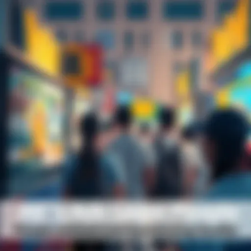 Group of people looking at confusing advertisements featuring Pokémon and questioning marketing choices