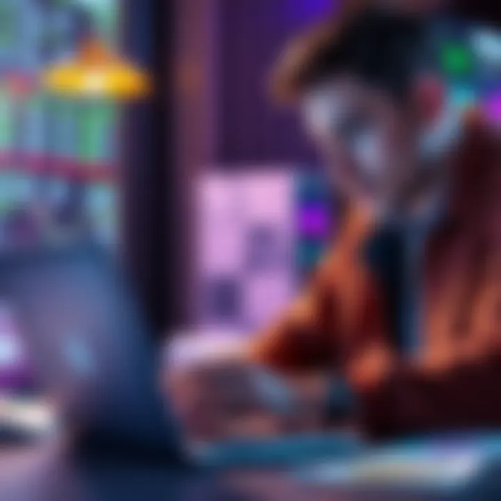 Converting Crypto to GBP A UK resident checks crypto exchange rates on a laptop, considering options to convert cryptocurrency to British pounds.