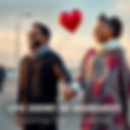 Couples from different cultures holding hands Two couples from diverse backgrounds holding hands while smiling, representing love that transcends boundaries