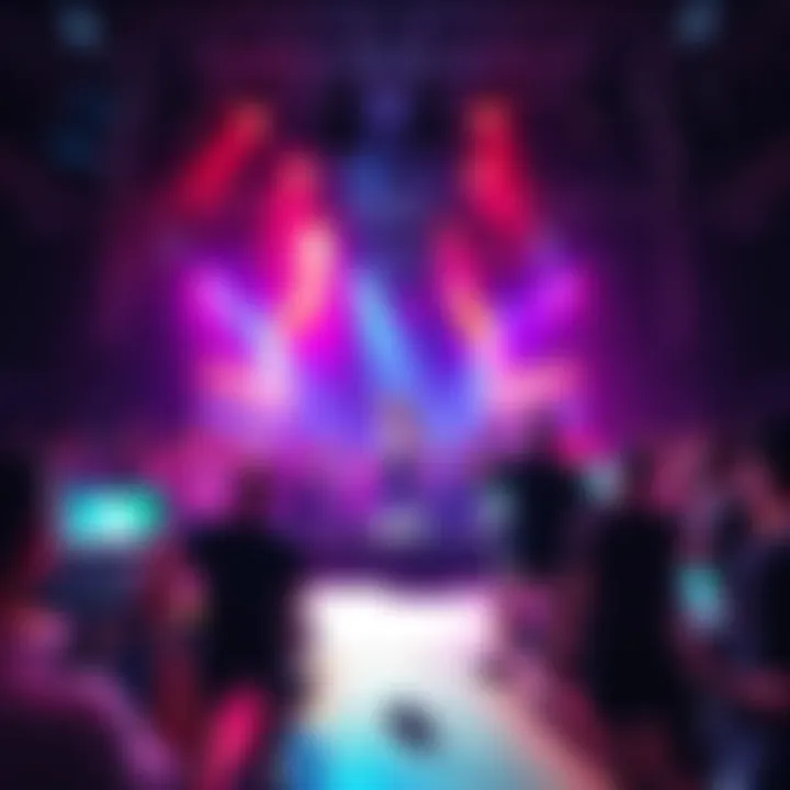 A lively stage filled with performers showcasing their talents at BlockJam #264