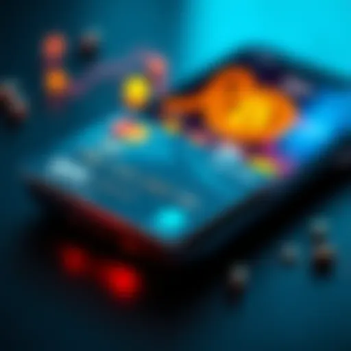 A close-up of a credit card and a smartphone displaying a cryptocurrency wallet, illustrating the process of buying crypto with a credit card easily in 2026.