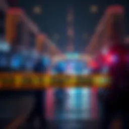 A police cordon at a crime scene in Dubai where a crypto scammer and his wife were found dismembered