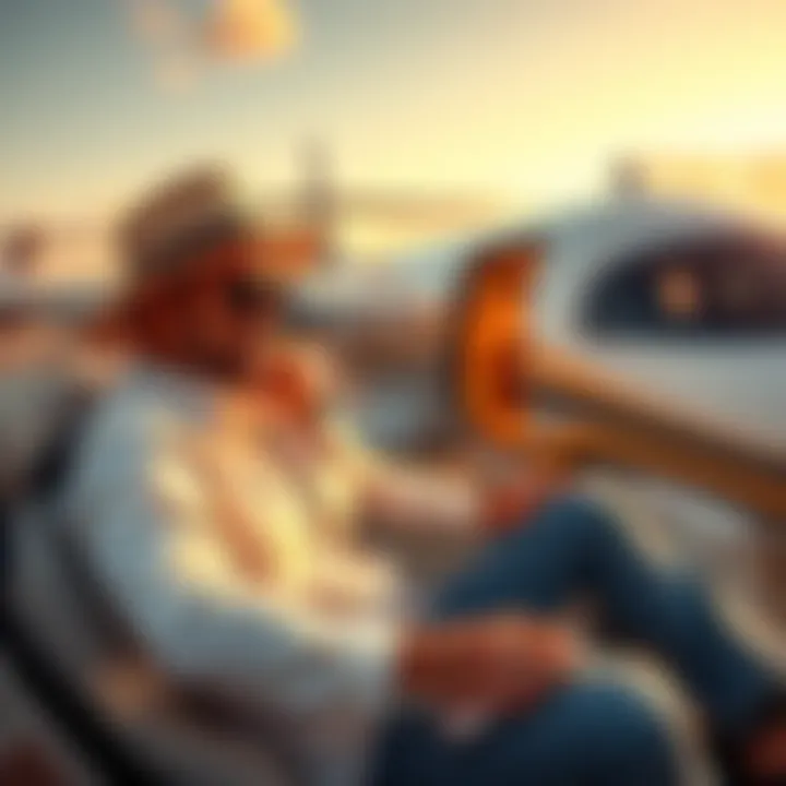 Crypto Millionaire Lifestyle A crypto millionaire enjoying luxury travel with a private jet and high-end destinations, showcasing wealth and success in cryptocurrency investments.