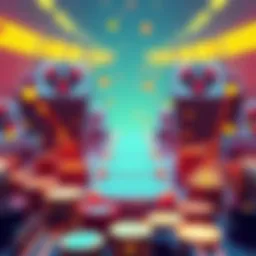 A visual representation of crypto yield platforms with various cryptocurrencies and safety icons, reflecting new regulations and trustworthiness